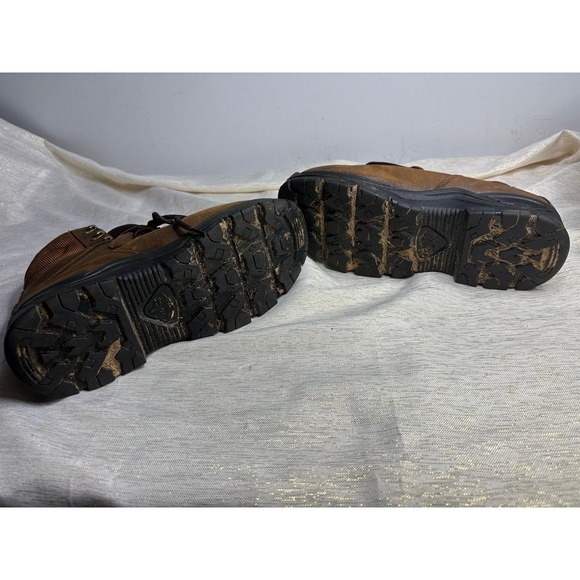 Men's Herman Survivors Brown Leather Round Safety size 9w - Picture 9 of 9